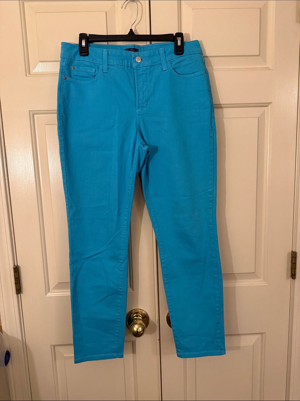 NYDJ Women’s Skinny Jeans in Turquoise Blue